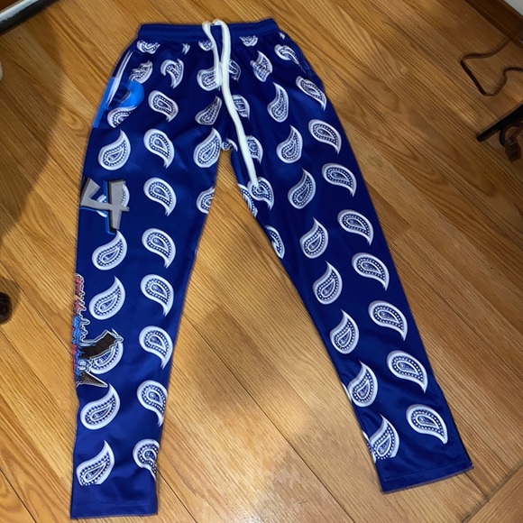 $P4K$ Other - Unisex Blue Bandanna Joggers
